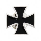 Peluche Faith Black, Silver Brooch Lapel Pin