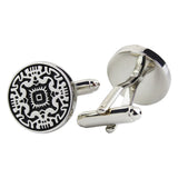 Peluche Black & Grey Art Print Design Cufflinks