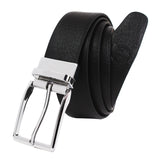 Peluche Dual Mode Black & Brown Genuine Shrunken Leather Reversible Belt For Men (Waist Size: 28)