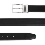 Peluche Dual Hue Black & Brown Genuine Honey Leather Reversible Belt For Men (Waist Size: 28)