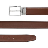 Peluche Dual Hue Black & Brown Genuine Honey Leather Reversible Belt For Men (Waist Size: 28)